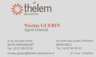 Sponsor Nicolas Guérin, agent général Thélem assurances